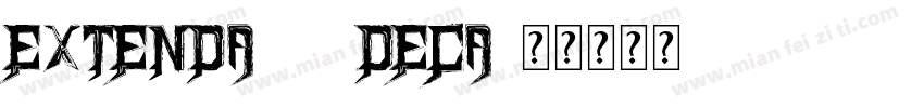 extenda 30 deca字体转换